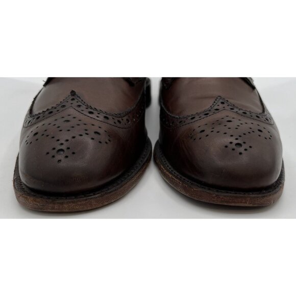 Allen Edmonds Men’s Size 12D McGregor Dark Brown Wingtip Derby Dress Shoes - Picture 3 of 12